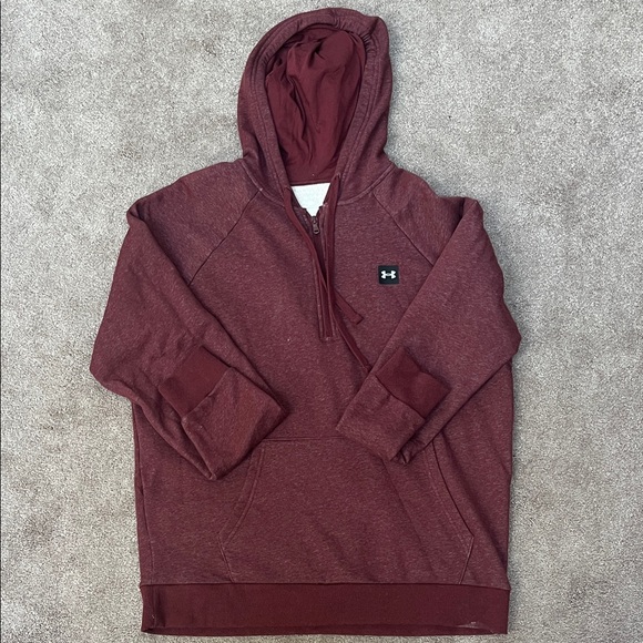 Under Armour Men's Maroon Zip-Up Sweater - Picture 1 of 2